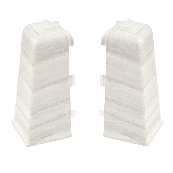 Угол наружный для плинтуса ПВХ Arbiton Indo 70 мм 19 Дуб Онтарио 2 штуки